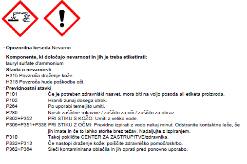 Varnostni list